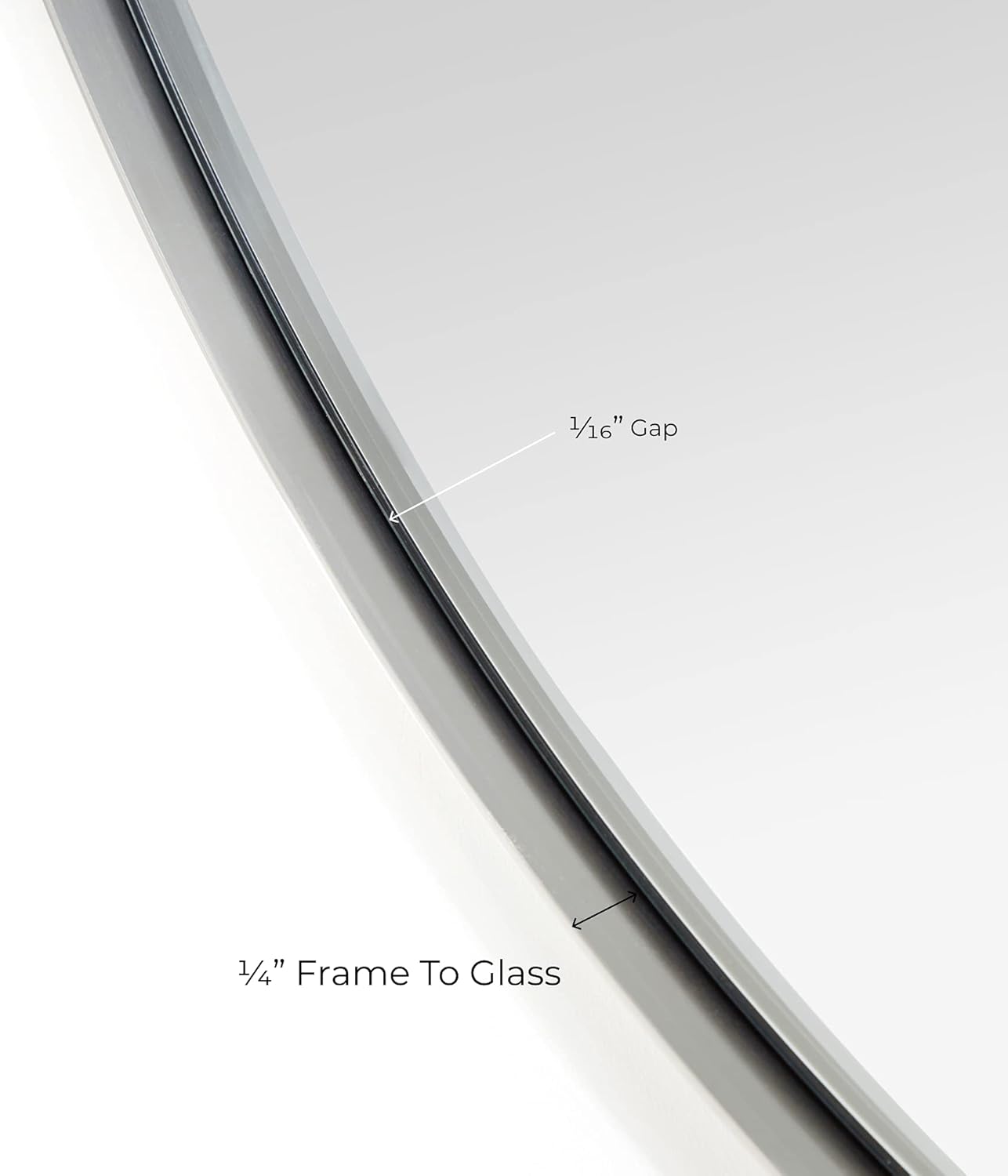 ARIEL 30 Inch Stainless Steel Frame Round Wall Mirror, Distortion Free, 2" Deep Set Frame, Décor Mirror for Bathroom, Living Room, Bedroom and Hall Entryway - Brushed Nickel