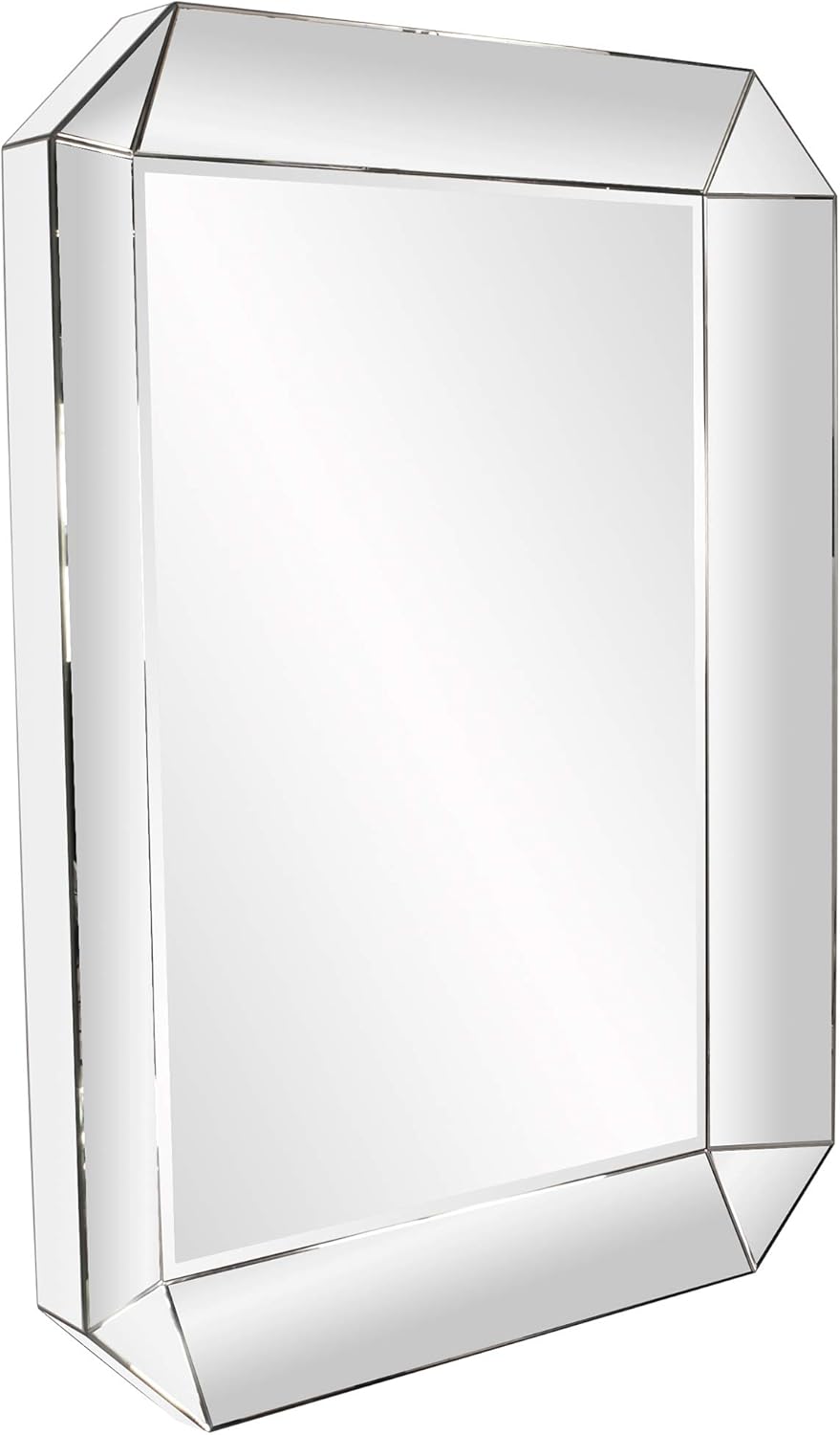 Howard Elliott Alexander Leaning & Standing Full Length Oversized Mirror, Traditional Antique Bronze Wall Mounted Floor Mirror with Wood Frame, for Home, Living Room & Bedroom, 82 x 46 Inch