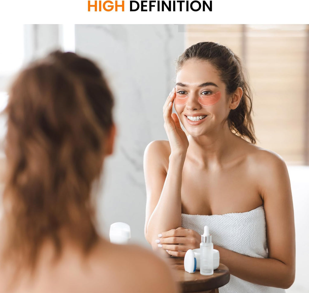 Bathroom Vanity Mirror for Wall, 2 Pack 36" x 24" Metal Framed Rectangular Bathroom Wall Mirror for Over Sink, HD Shatterproof Glass, Hangs Horizontally or Vertically(Black)