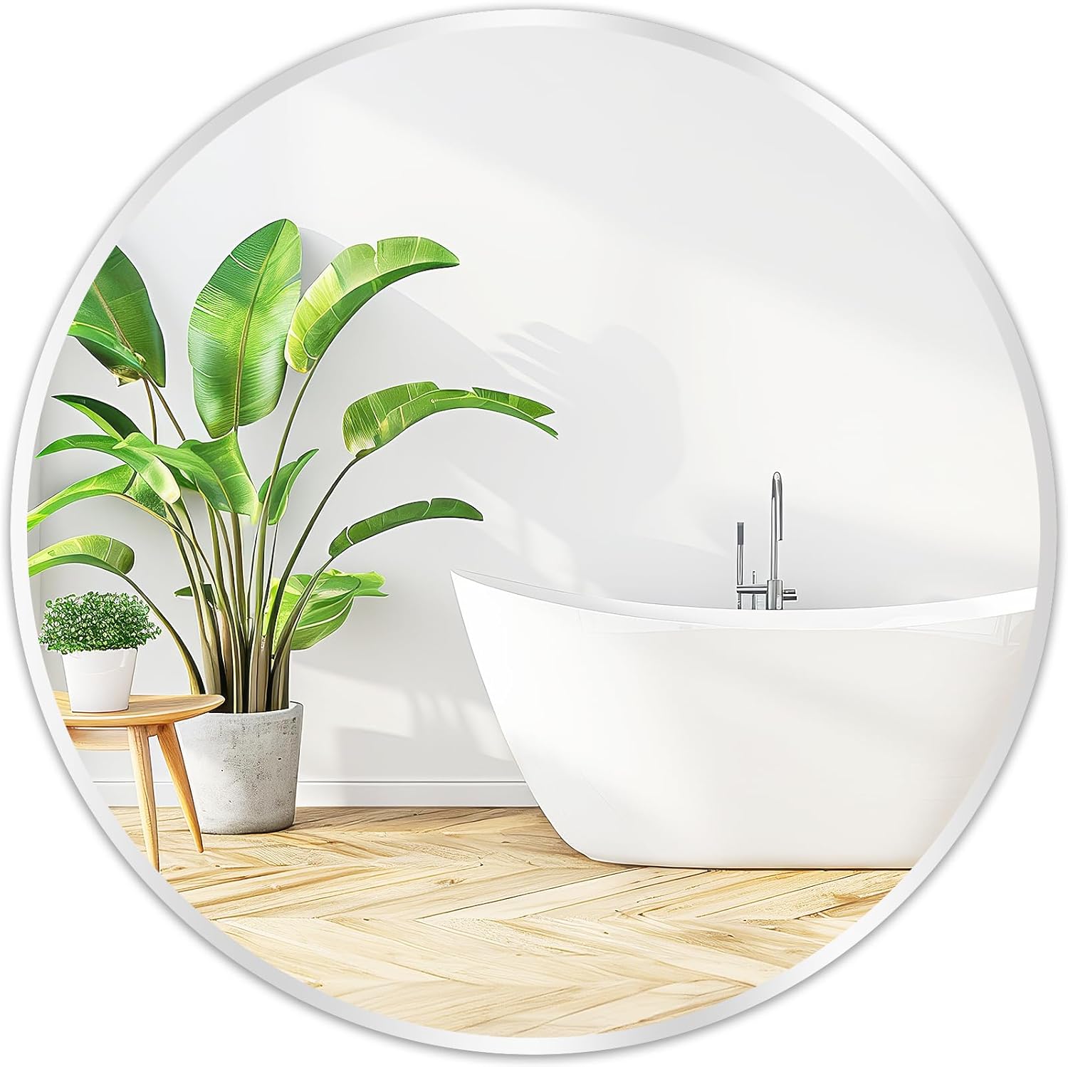 Fabuday Black Circle Mirror for Wall 20 inch - Round Mirrors for Bathroom, Entryway, Living Room, Hallway, Bedroom Decor, Small Matte Framed