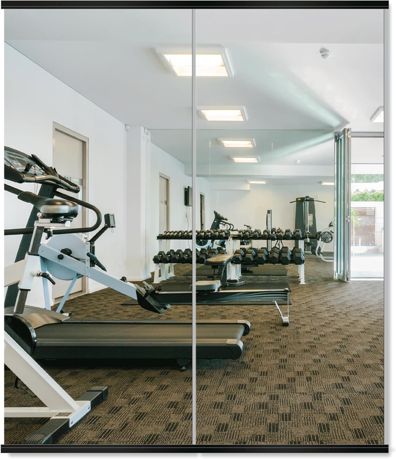 22 Inch Black Round Circle Mirror for Wall,Modern Bathroom Mirrors with Simple Metal Frame, Entryway, Bedroom Vanity, Living Room, Hallway Decor (Matte Black, Wall Mounted)