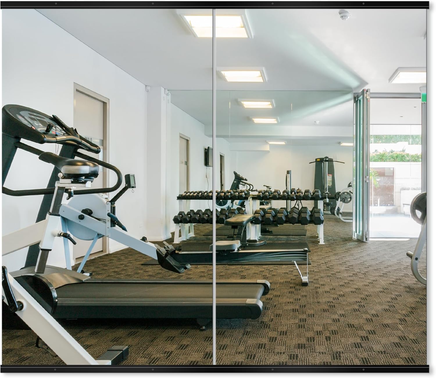 22 Inch Black Round Circle Mirror for Wall,Modern Bathroom Mirrors with Simple Metal Frame, Entryway, Bedroom Vanity, Living Room, Hallway Decor (Matte Black, Wall Mounted)